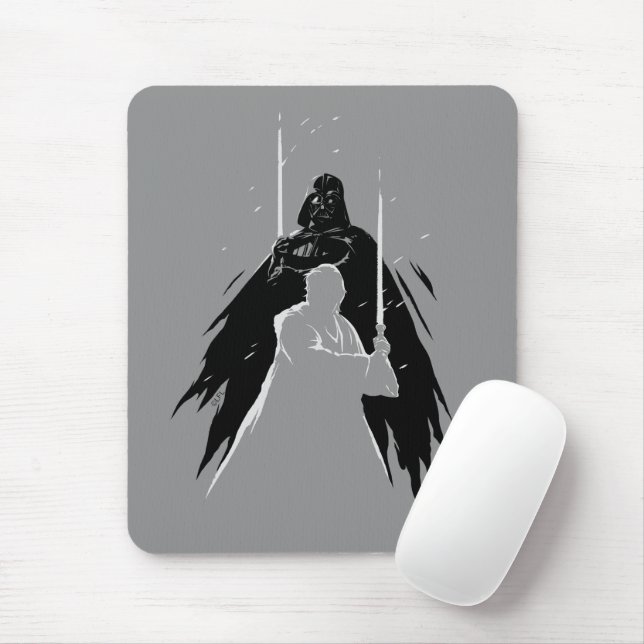 Obi-Wan Kenobi | Vader & Obi-Wan Overalp Sketch Mouse Pad (With Mouse)