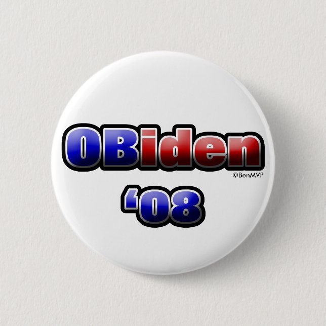 OBiden '08 Pinback Button (Front)