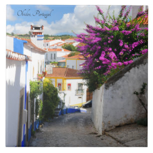 Obidos, Portugal Ceramic Tile
