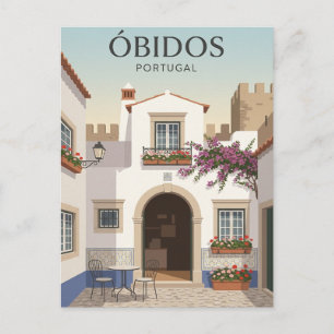 Obidos Portugal Postcard