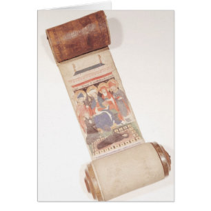 Obituary scroll, 1406 cards