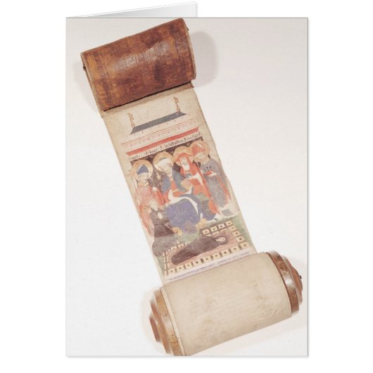 Obituary scroll, 1406 cards (Front)