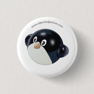 Object Adjective Penguin Pinback Button