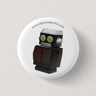 Object Adjective Robot Pinback Button