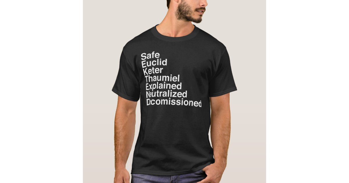 Euclid Classification Scp Foundation Secure Contain Protect Shirt