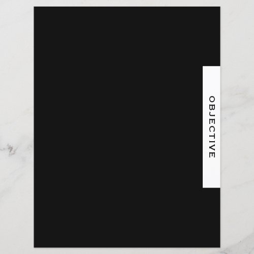 Objective  Presentation Divider  Black  White