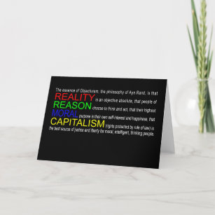 Objectivism Greeting Card