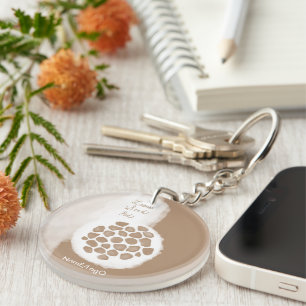 objet_11_lotus seed pod acrylic keychain