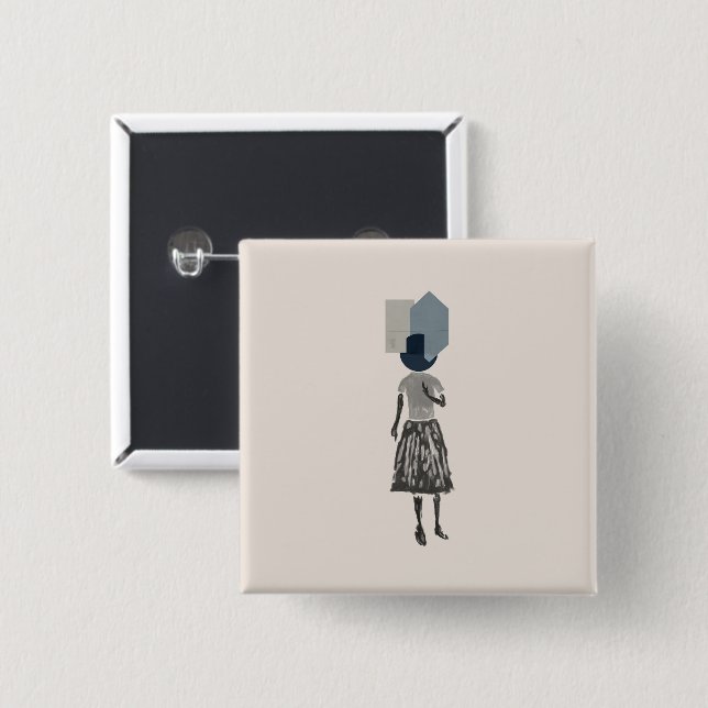 objet_14_une femme_1 button (Front & Back)