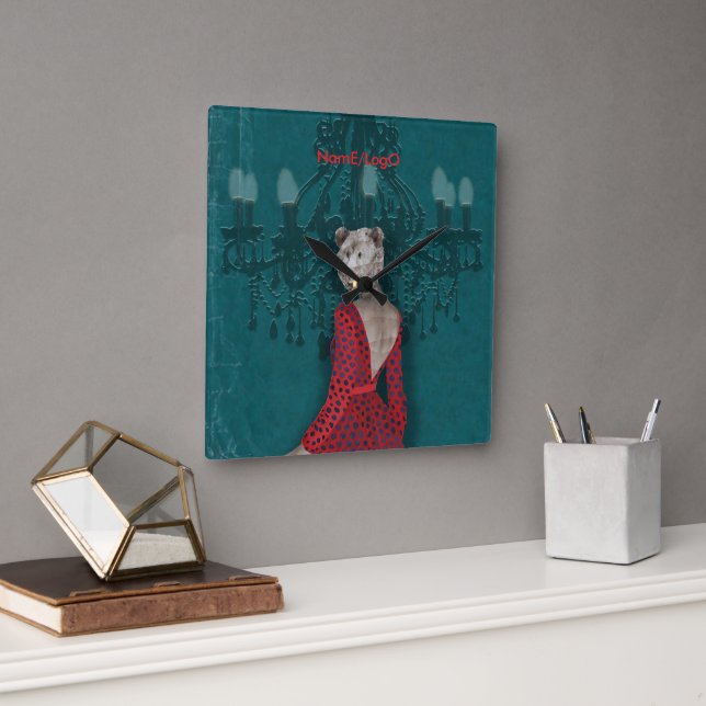 objet_19_une femme_2 square wall clock (Office)