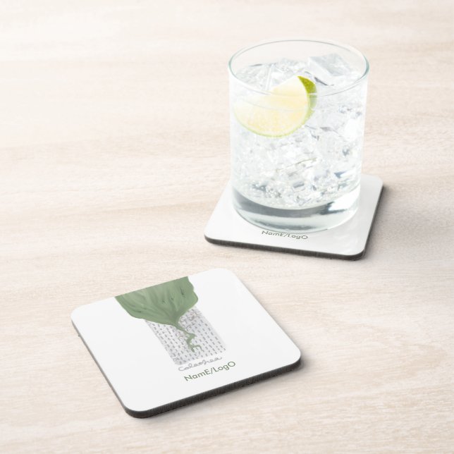 objet_1_calathea hard plastic beverage coaster (Right Side)