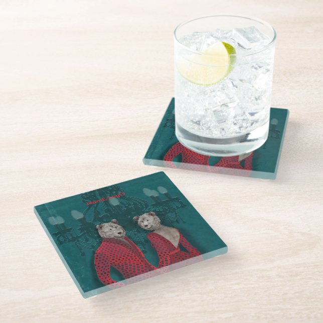 objet_20_une femme, un homme_2 glass coaster (Angled)