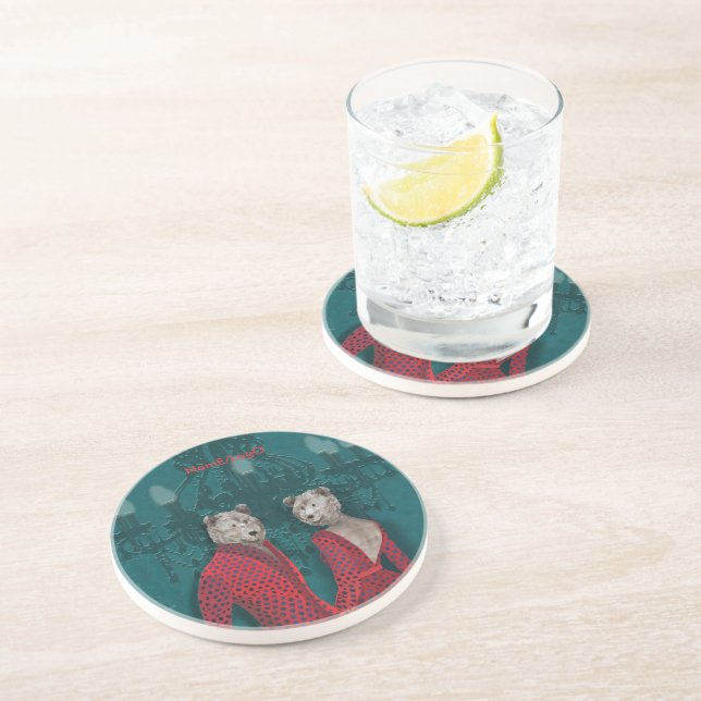objet_20_une femme, un homme_2 sandstone coaster (Side)