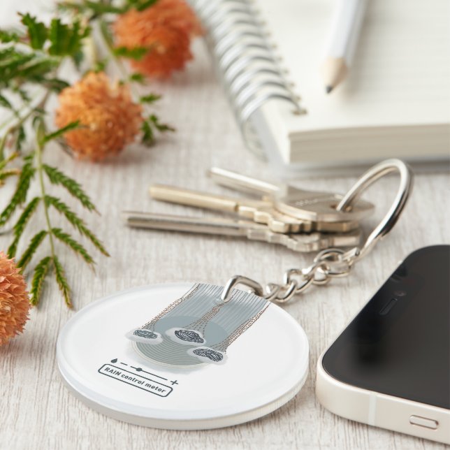 objet_2_rain control meter acrylic keychain (Front Right)