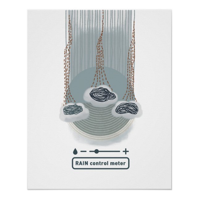 objet_2_rain control meter glossy poster (Front)