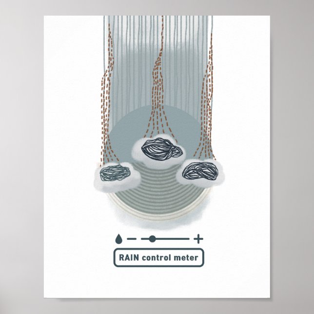 objet_2_rain control meter matte poster (Front)