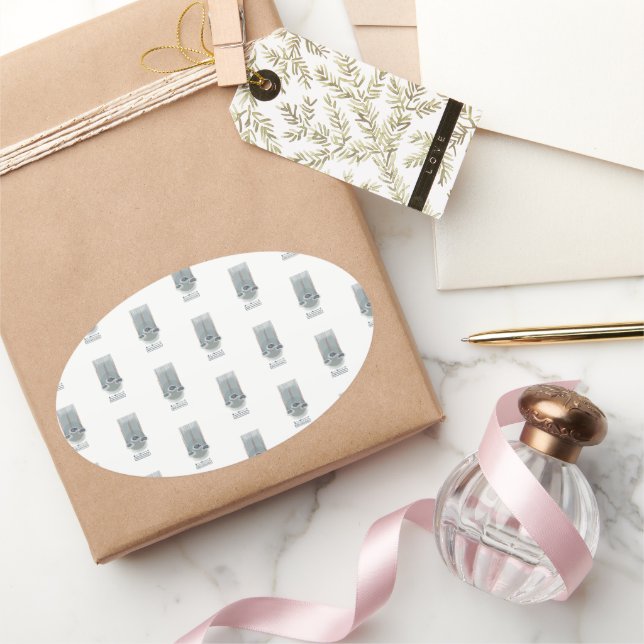 objet_2_rain control meter oval sticker (Gifting)