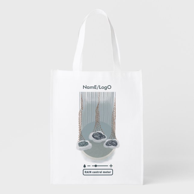 objet_2_rain control meter reusable grocery bag (Front)