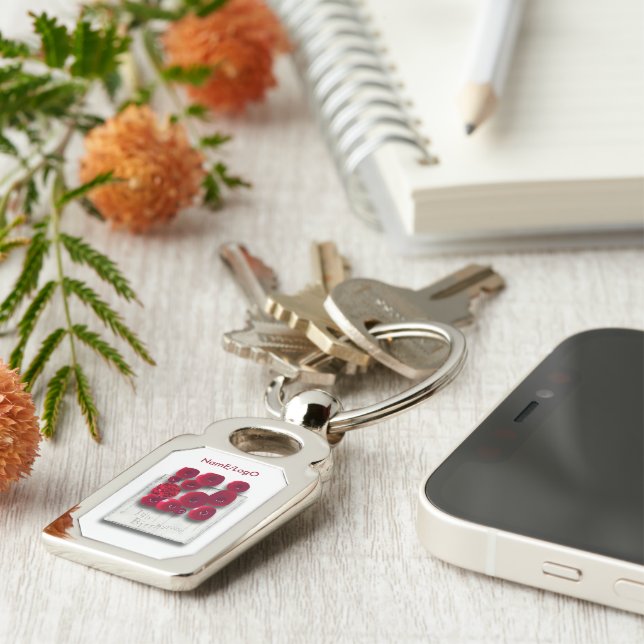 objet_4_variations on the ruby metal keychain (Side)