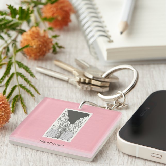objet_6_outside scenery acrylic keychain (Front Right)