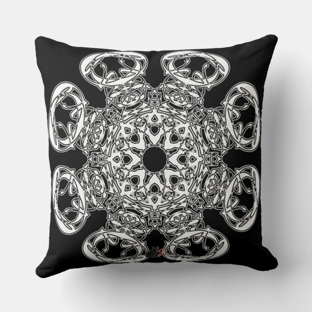 Objet d’art Octa Glyph Throw Pillow (Back)