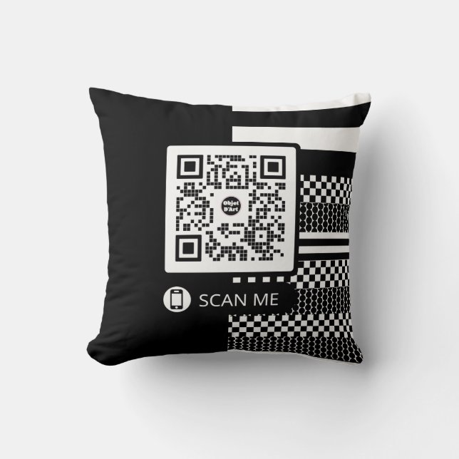 Objet D'Art Throw Pillow (Front)