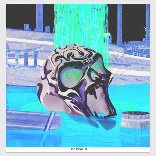 Oblivion Horror 3D Laptops XBox Sticker (Sheet)