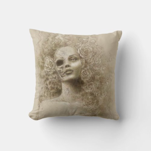 Oblivion Macabre Fantasy Art Pillow