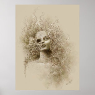 Oblivion Macabre Fantasy Art Poster