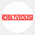 Oblivious Stamp Classic Round Sticker