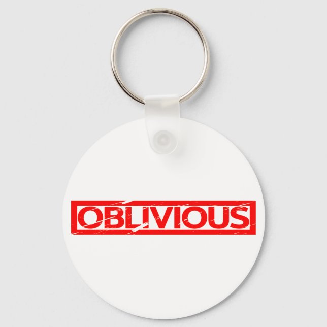 Oblivious Stamp Keychain (Front)