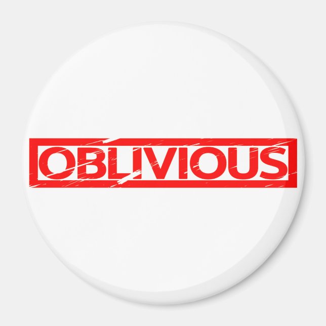 Oblivious Stamp Magnet (Front)