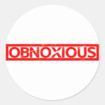 Obnoxious Stamp Classic Round Sticker