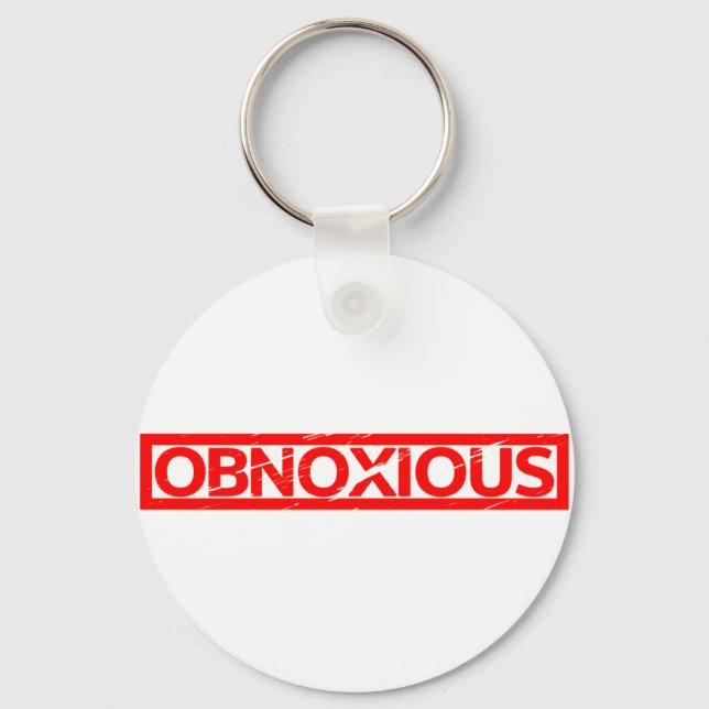 Obnoxious Stamp Keychain (Front)