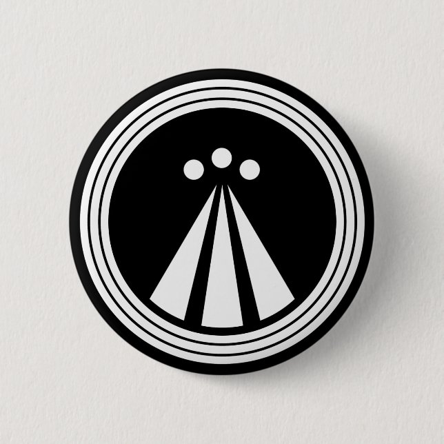 OBOD Symbol on Blk Pinback Button (Front)