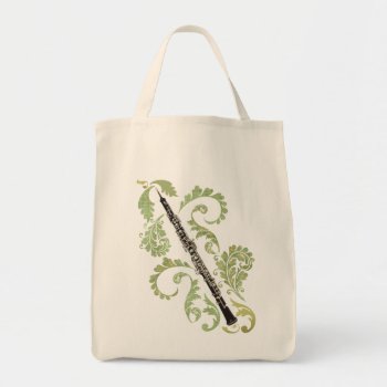 Oboe And Foliage Tote Bag by missprinteditions at Zazzle