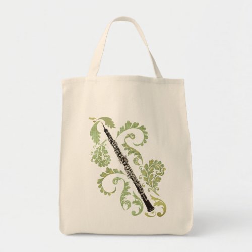 Oboe and Foliage Tote Bag