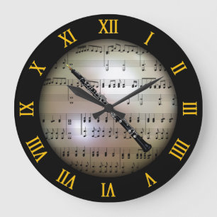 Oboe ~ Background “The Musical Planet” * ~ Large Clock