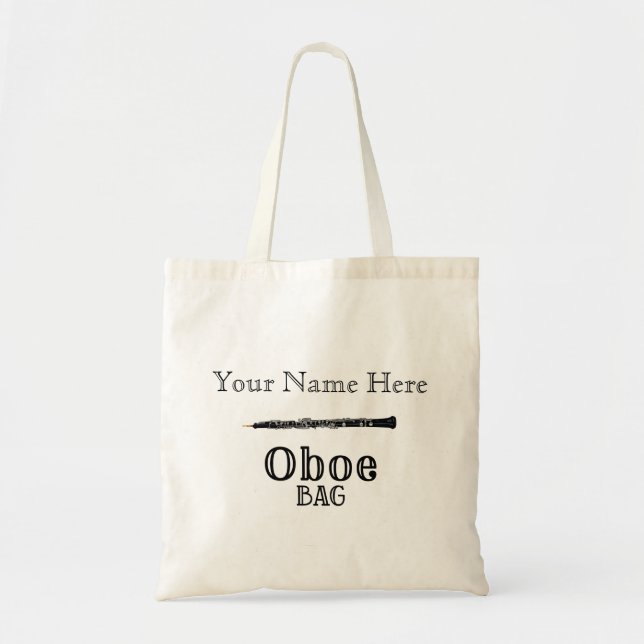  Oboe Bag Oboist Player with name Double reed  (Front)