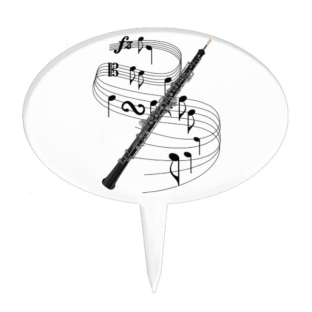 Oboe Cake Topper (Front)
