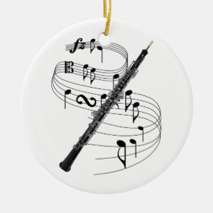 Oboe Ceramic Ornament