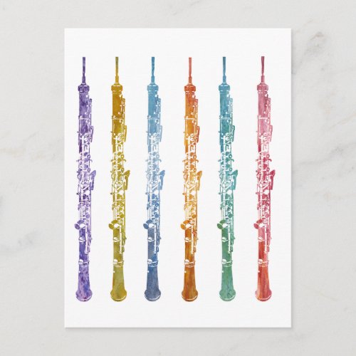 Oboe Crayons Postcard