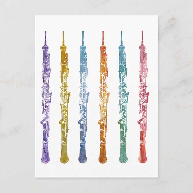 Oboe Crayons Postcard (Front)