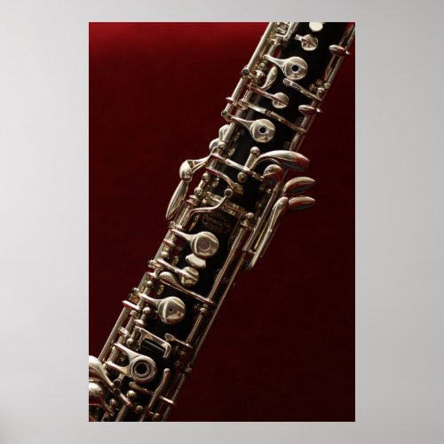 Oboe _ double reed woodwind musical instrument poster