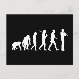 Oboe evolution funny Oboist humor gift Postcard
