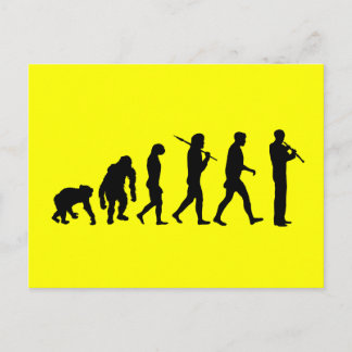 Oboe evolution funny Oboist humor gift Postcard