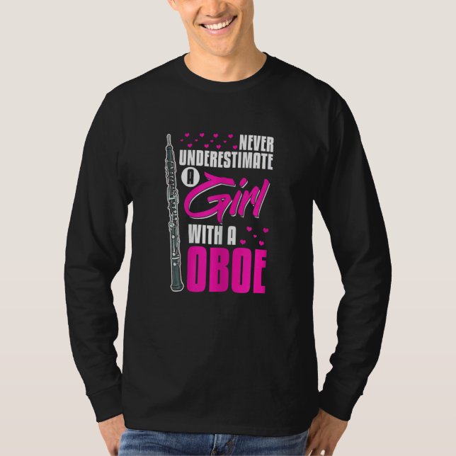 Oboe Instrument Music Player Beginner Lesson Obois T-Shirt (Front)