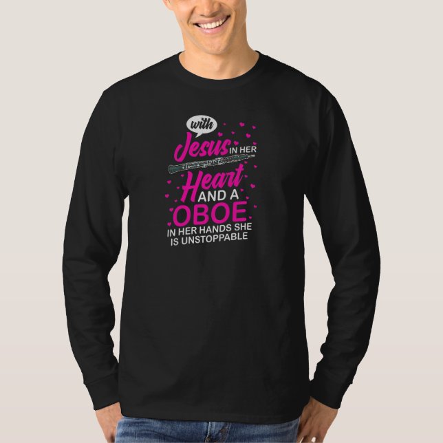 Oboe Instrument Music Player Beginner Lesson Obois T-Shirt (Front)