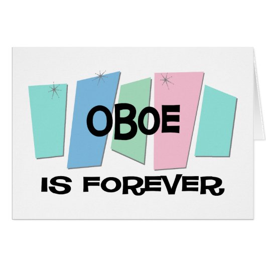 Oboe Is Forever Cards (Front Horizontal)