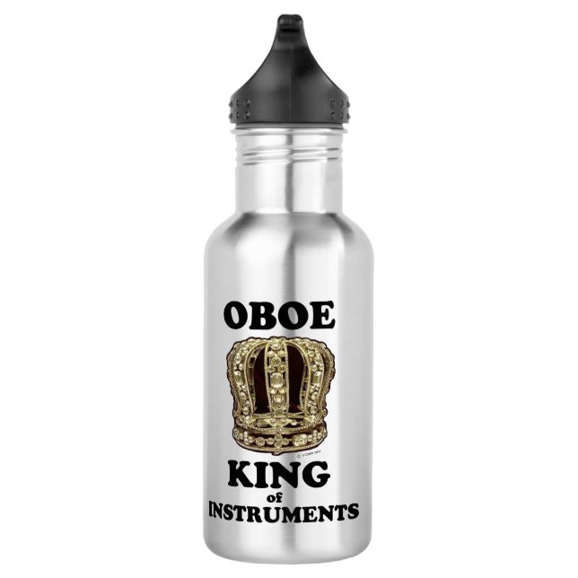 Oboe King of Instruments Stainless Steel Water Bottle (Right)
